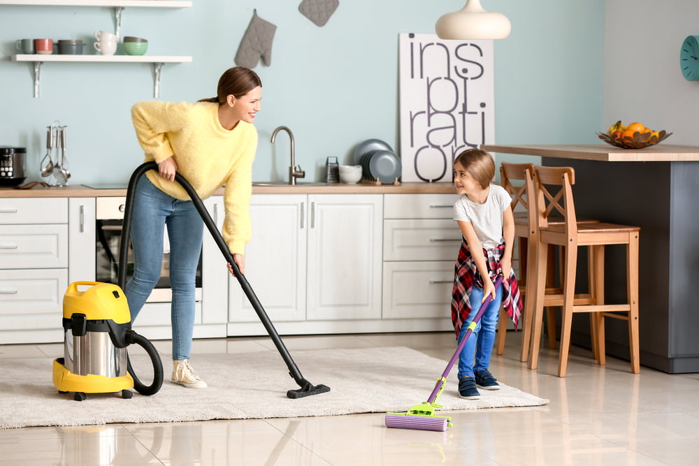 How do you keep your house clean enough for kids?